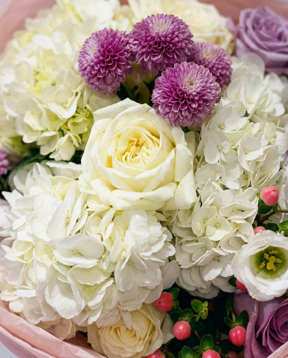 Hydrangea & Rose Garden Bouquet