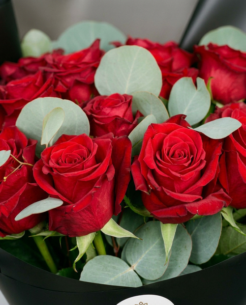 One Dozen Red Rose Bouquet