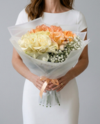 Peach Dream Rose Bouquet