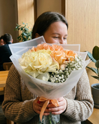 Peach Dream Rose Bouquet