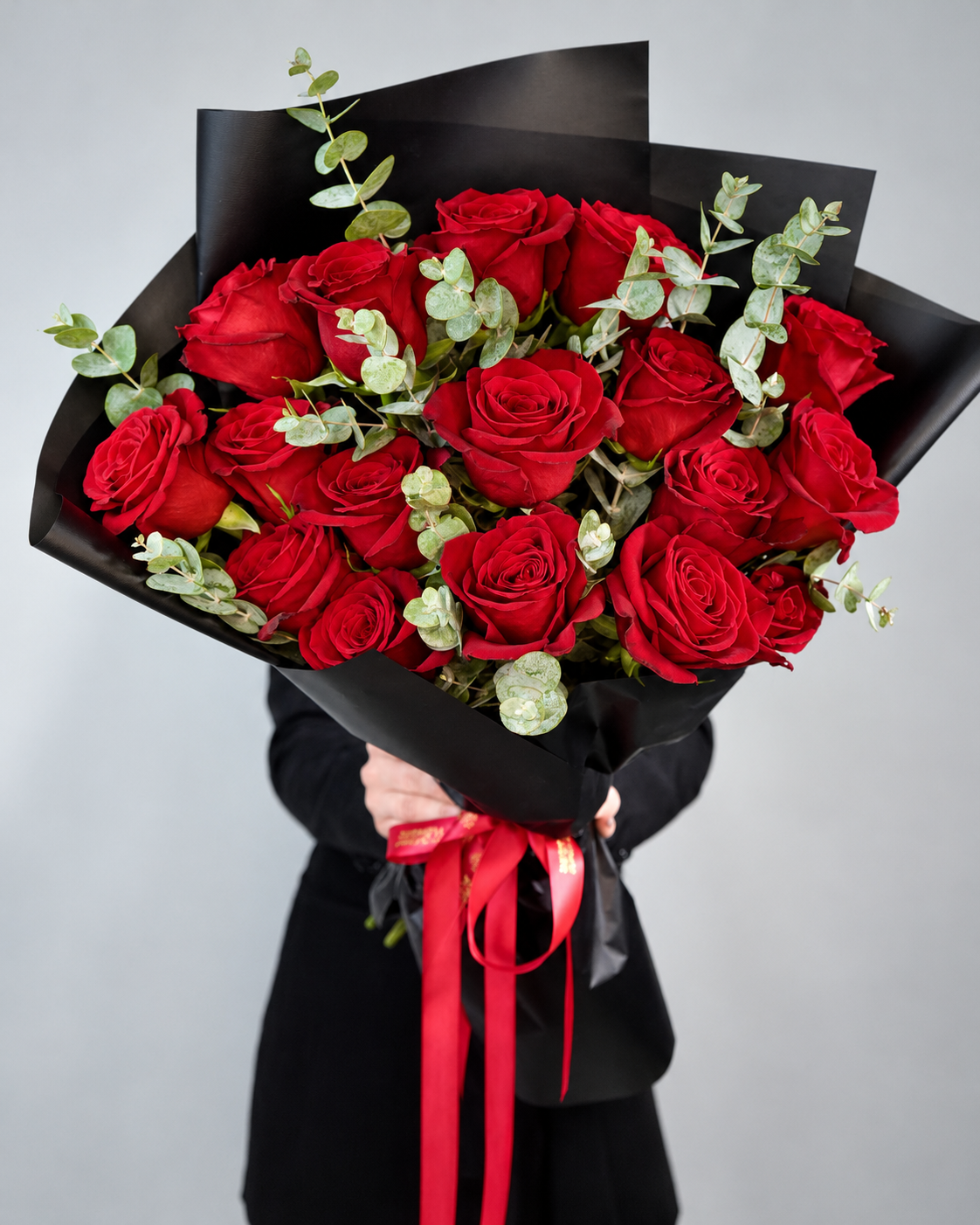Two Dozen Long Stem Red Roses Bouquet