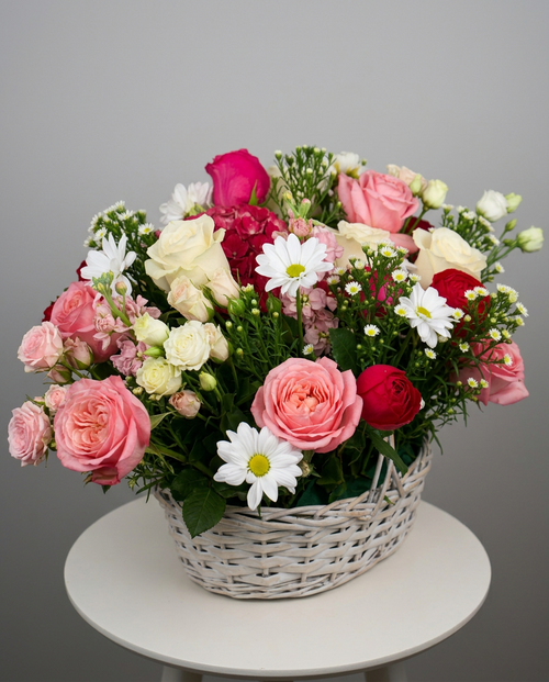 Garden Mix Flower Basket