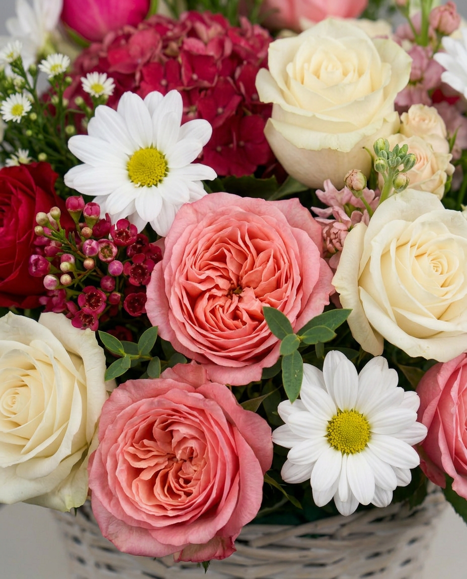 Garden Mix Flower Basket