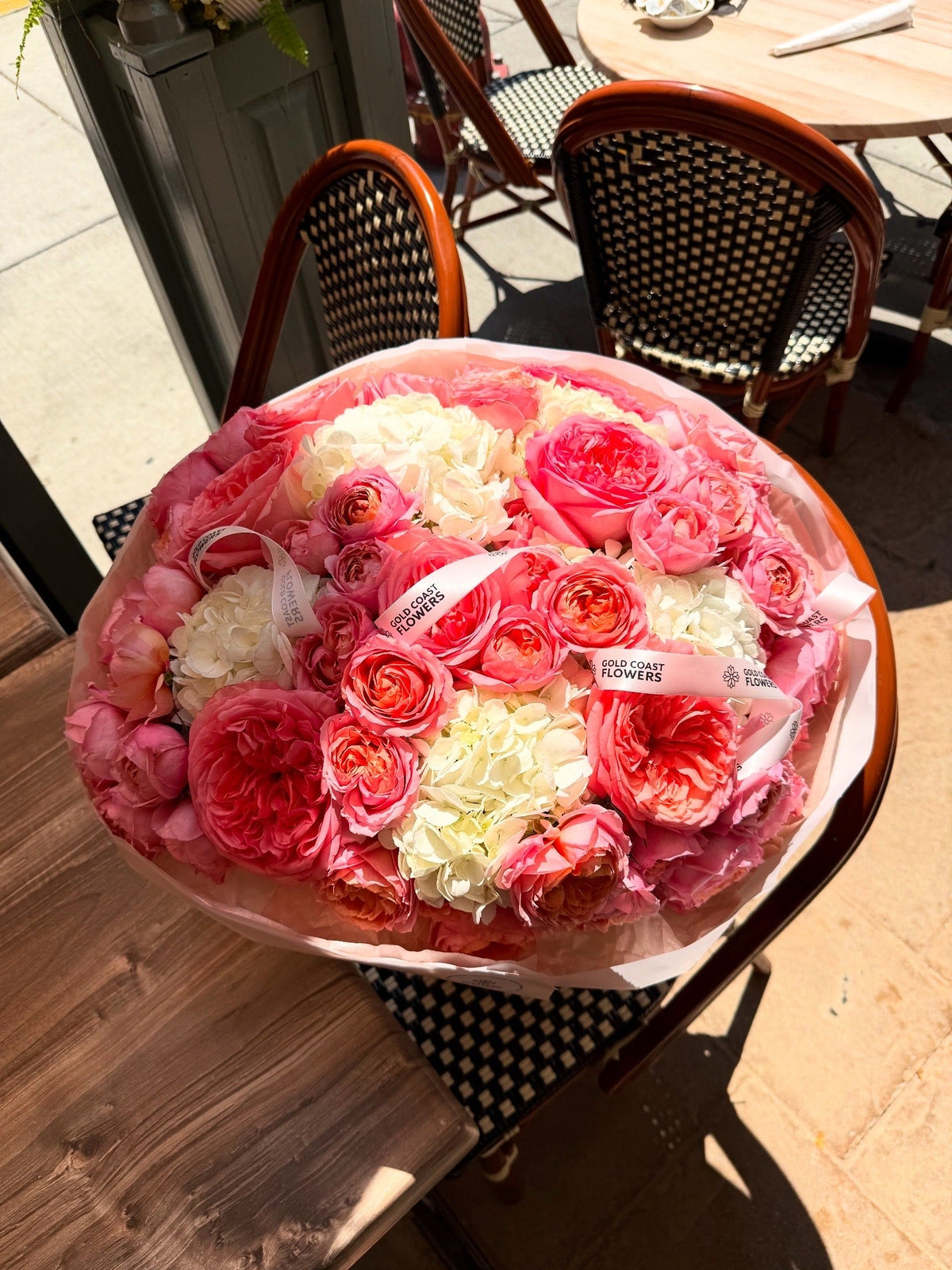 Blush Romance Garden Rose Bouquet
