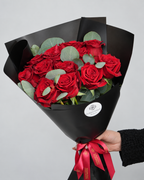 One Dozen Red Rose Bouquet