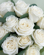 Ivory Signature White Rose Bouquet