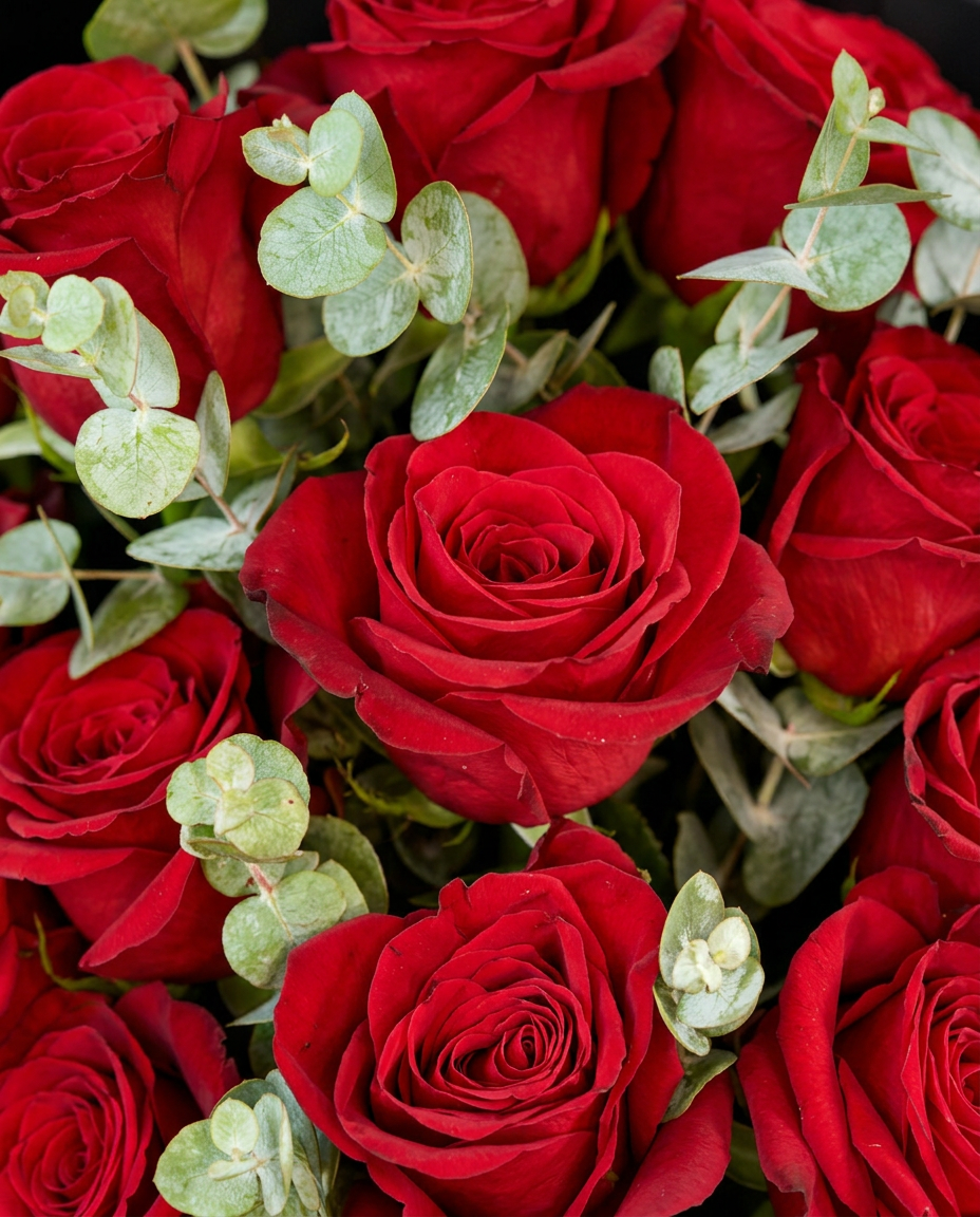 Two Dozen Long Stem Red Roses Bouquet