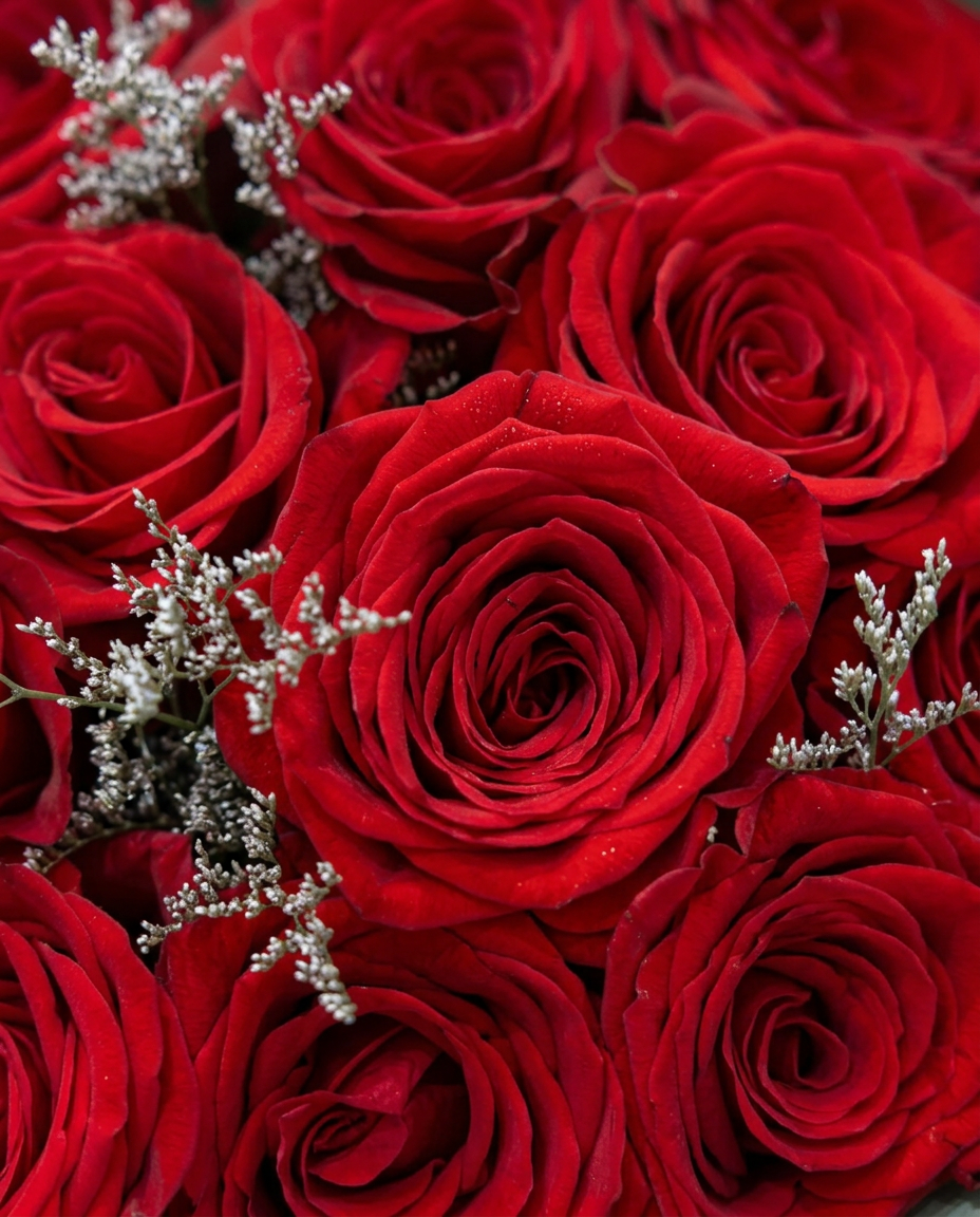 One Dozen Long Stem Red Roses