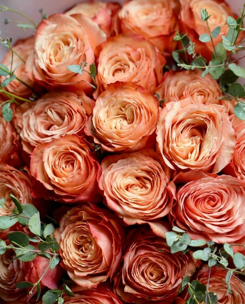A New Day Garden Rose Bouquet