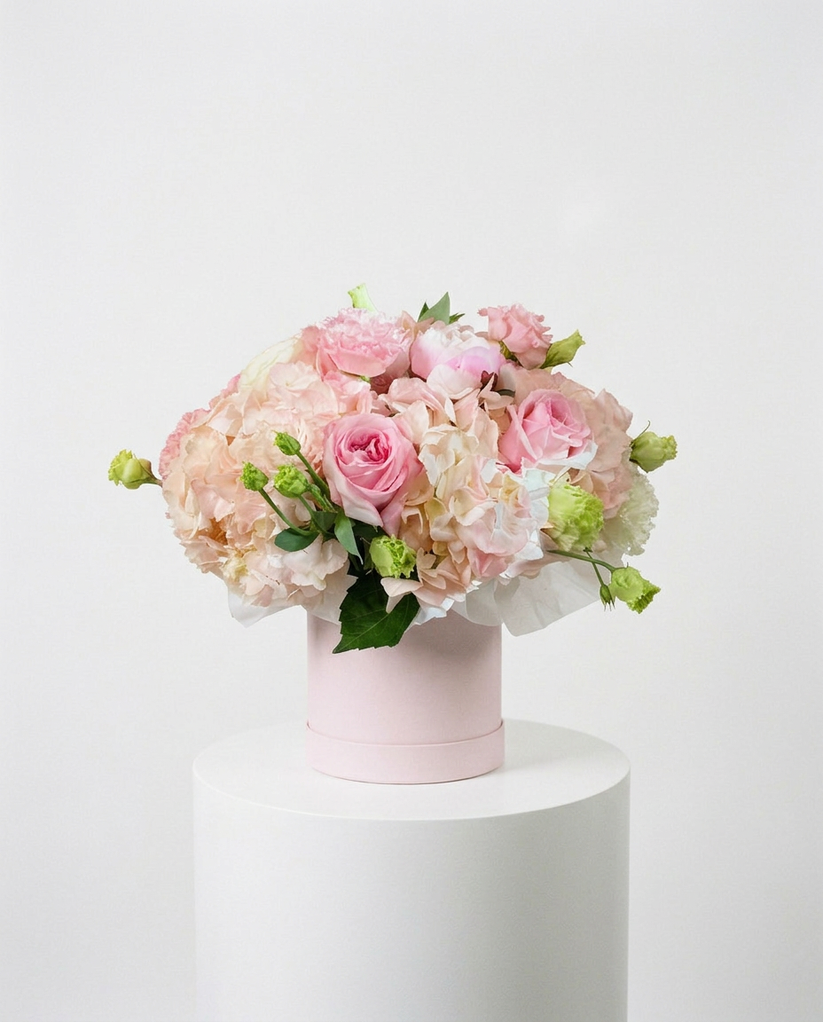 Blush Romance Luxury Flower Box